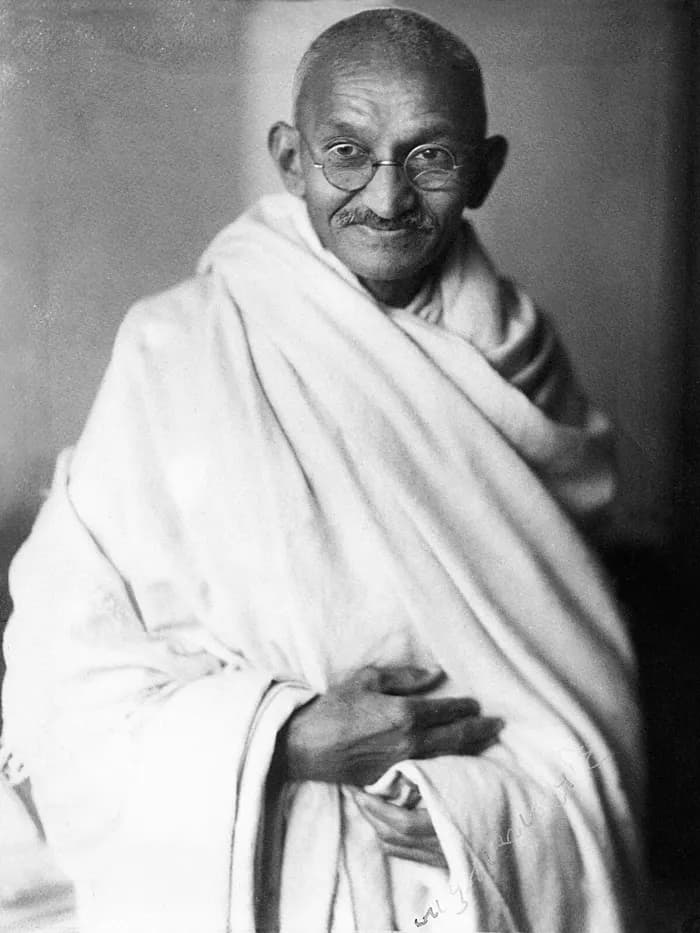 Studio portrait of Mahatma Gandhi, 1931