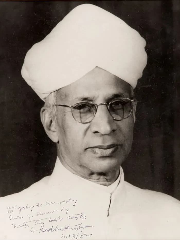 Signed photographic portrait of Dr. Sarvepalli Radhakrishnan
